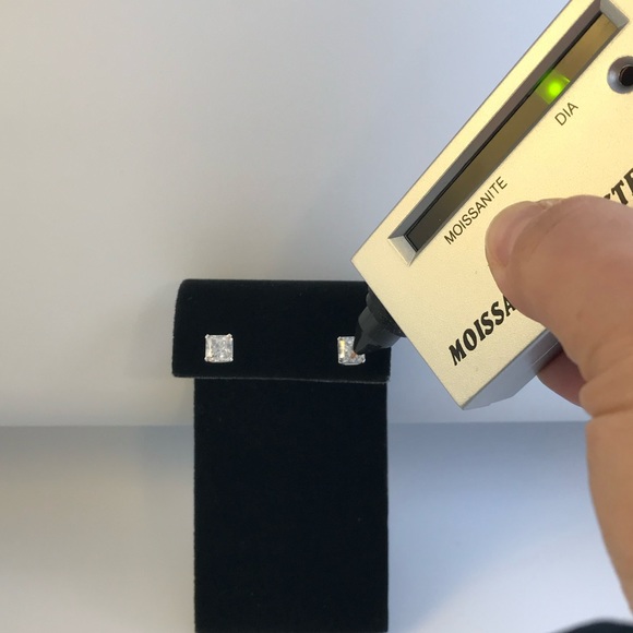 1ct Radiant Cut Earrings - Picture 6 of 16